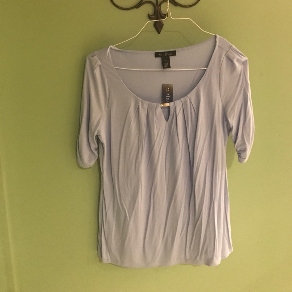 ✨WHITE HOUSE BLACK MARKET SKY BLUE BLOUSE✨