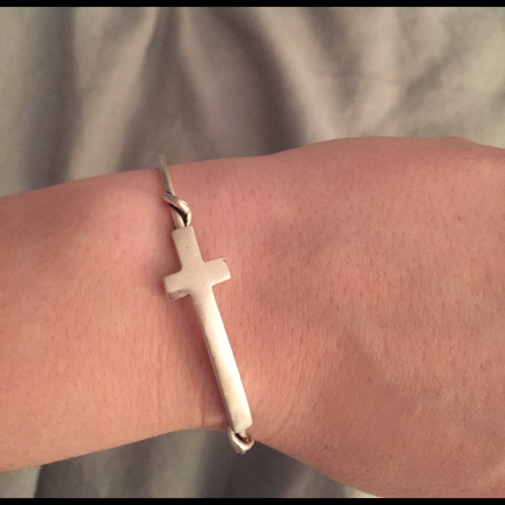 Alex and Ani cross bracelet