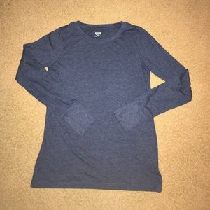Blue long sleeve tee