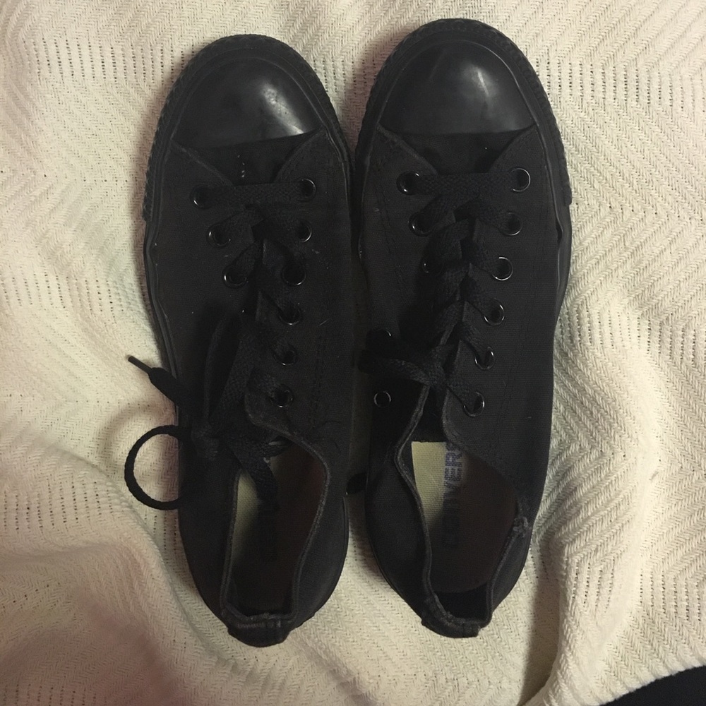 All black All Star Converse