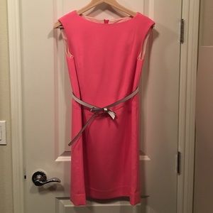 Kate spade pink dress, come with the white belt