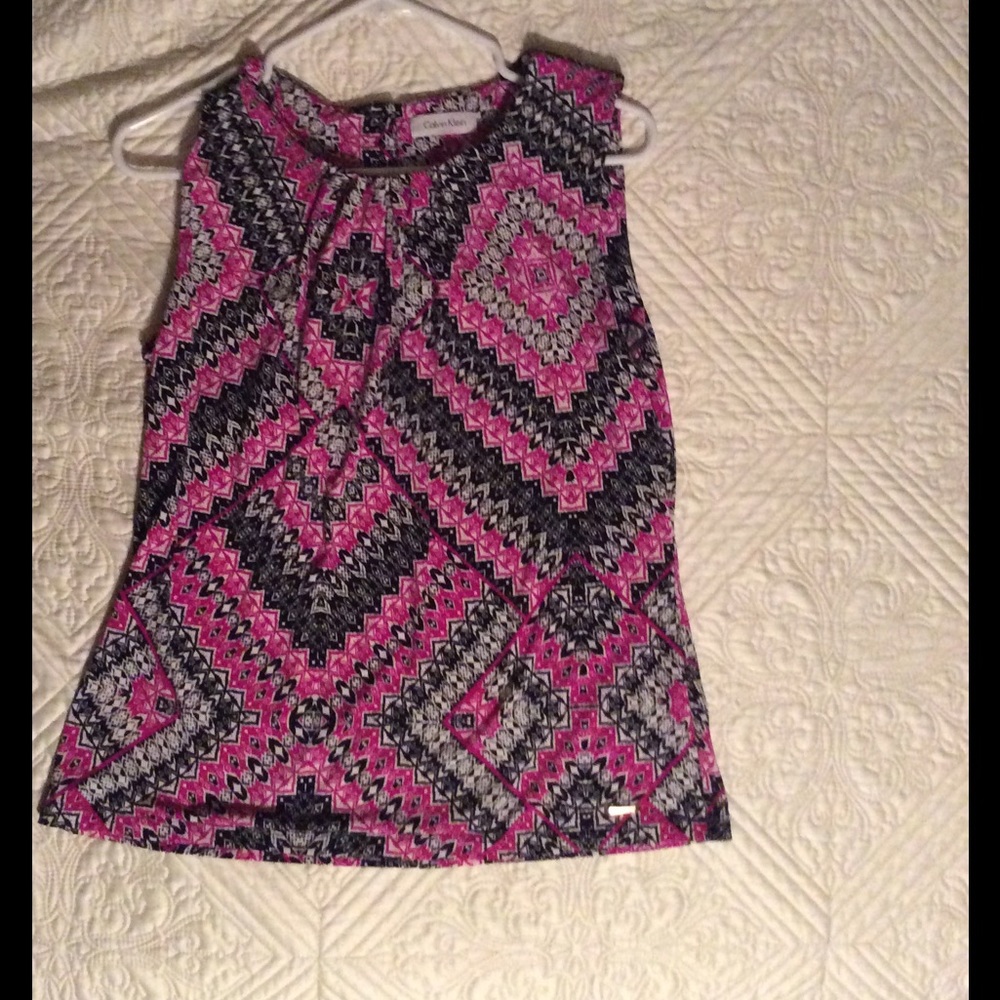Calvin Klein sleeveless blouse