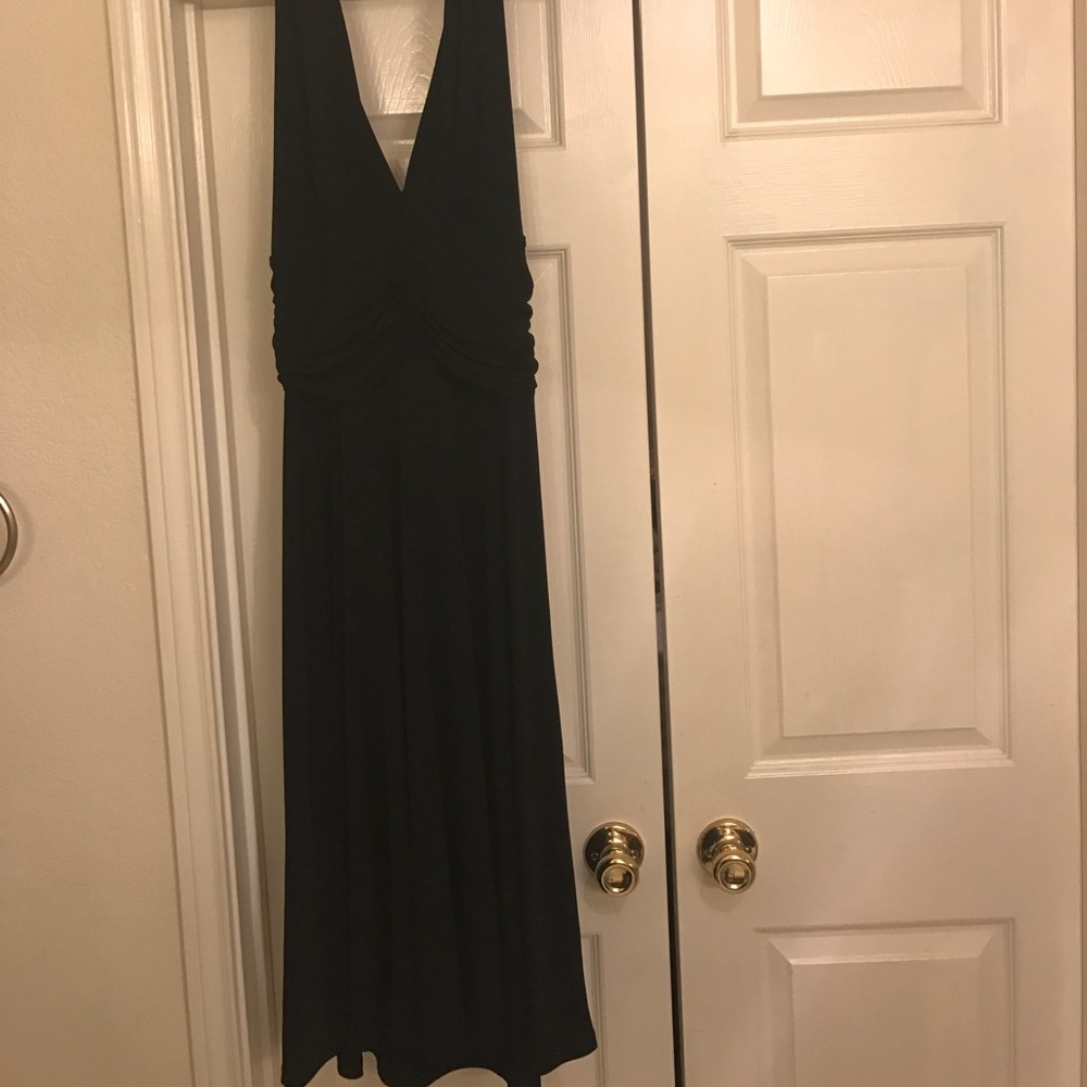 Max and Cleo Black Halter Dress