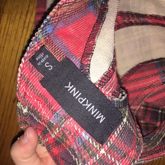 Mink Pink Plaid Overall Dress - Picture 3 of 3