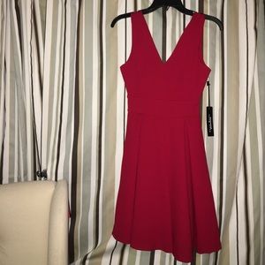 Red dress, casual yet cute and elegant dress