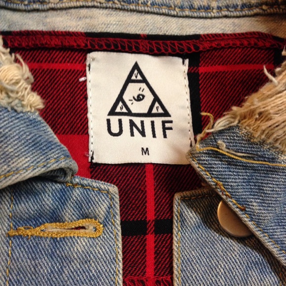 UNIF Distressed Denim Jean Vest - Picture 2 of 4