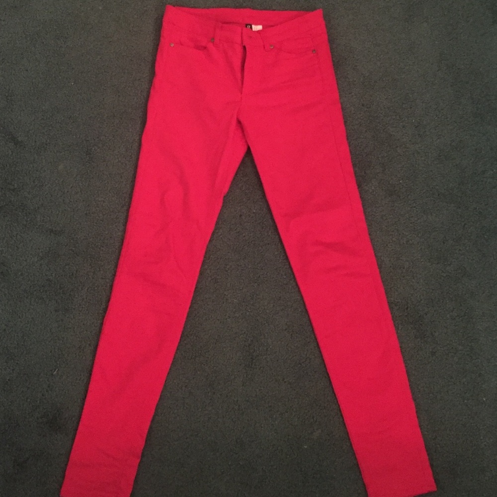 Red jeans