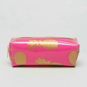 Pink And Gold Pineapple Cosmetic Bag