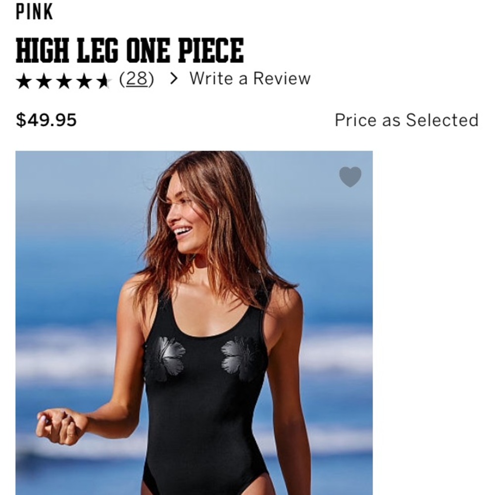 NEW Pink one piece swimsuit
