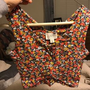 Flowers crop top