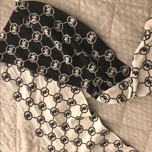 Michael Kors Reversible Black and White Scarf