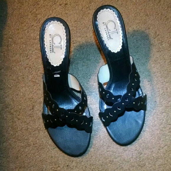 CL by laundry black sexy heels shoes - Picture 1 of 2
