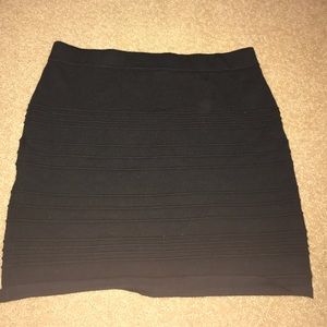Black pencil skirt