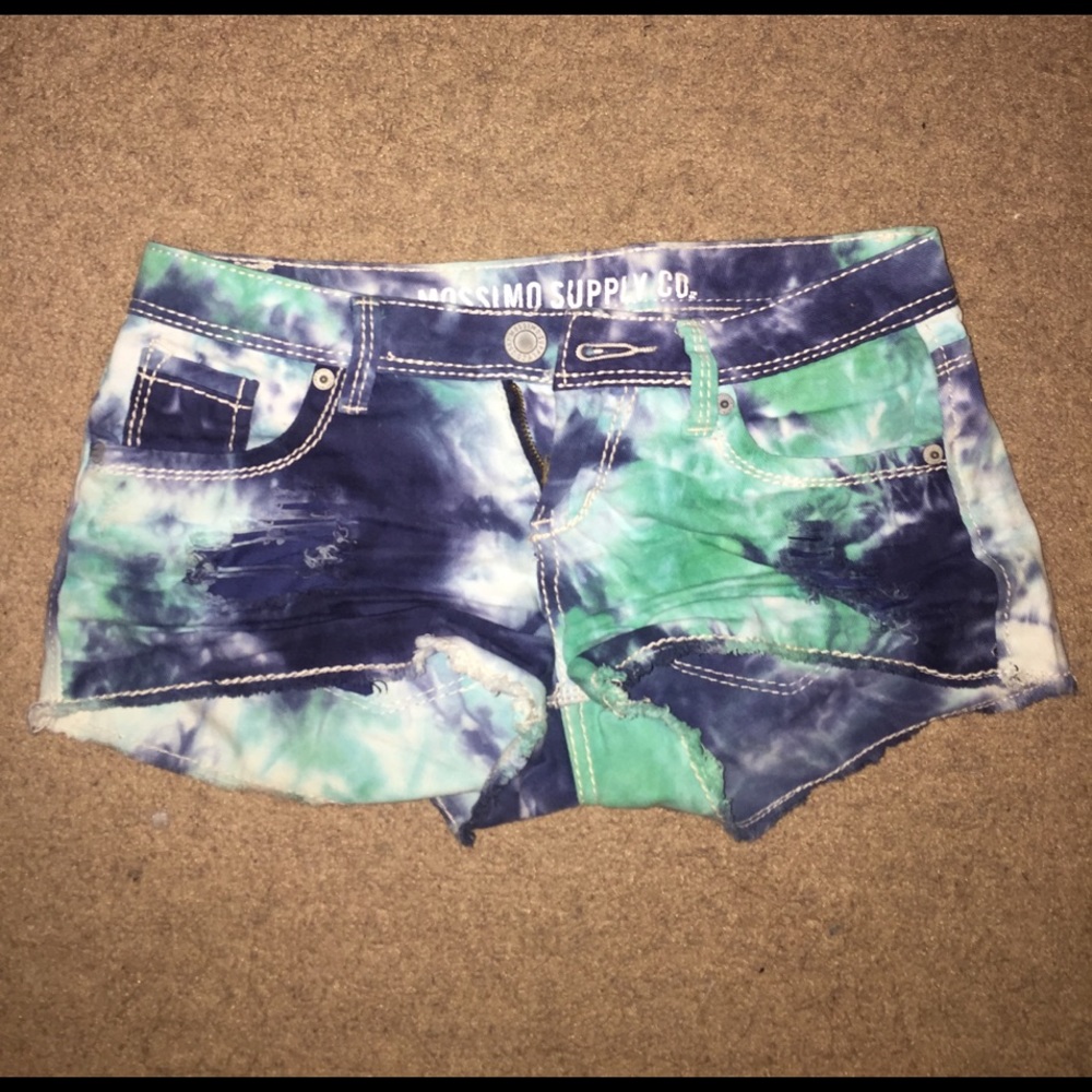 Tie die shorts