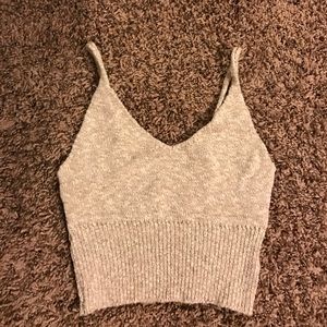 Sexy knit crop top