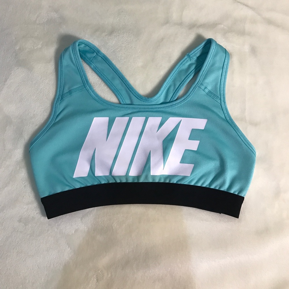 Tiffany blue Nike sports bra.