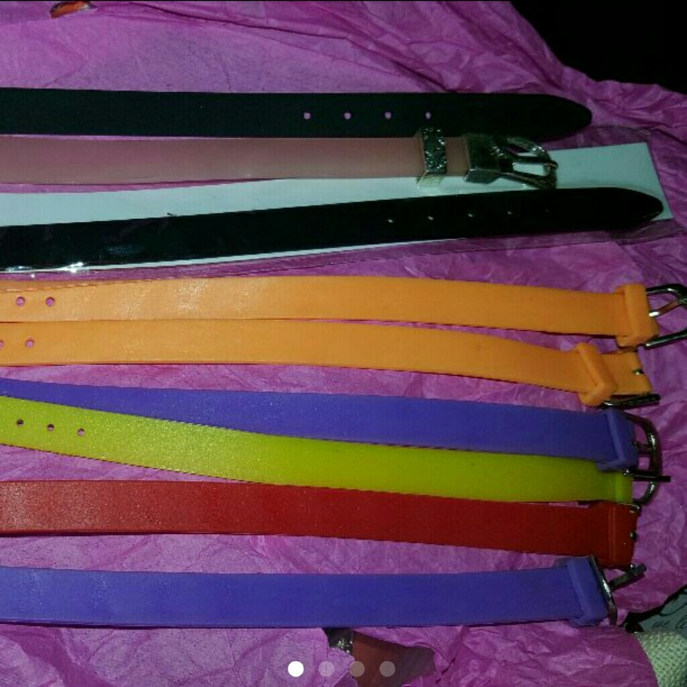 9 silicone bracelets