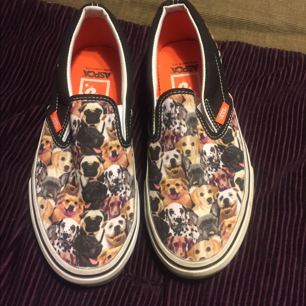 Puppy print vans