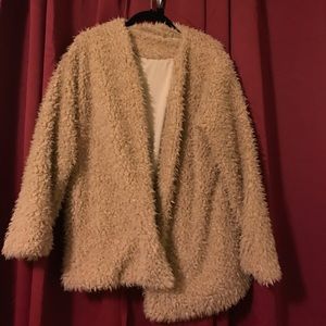 Tan faux fur jacket