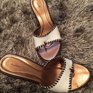 Fioni brown and white wedge/heel