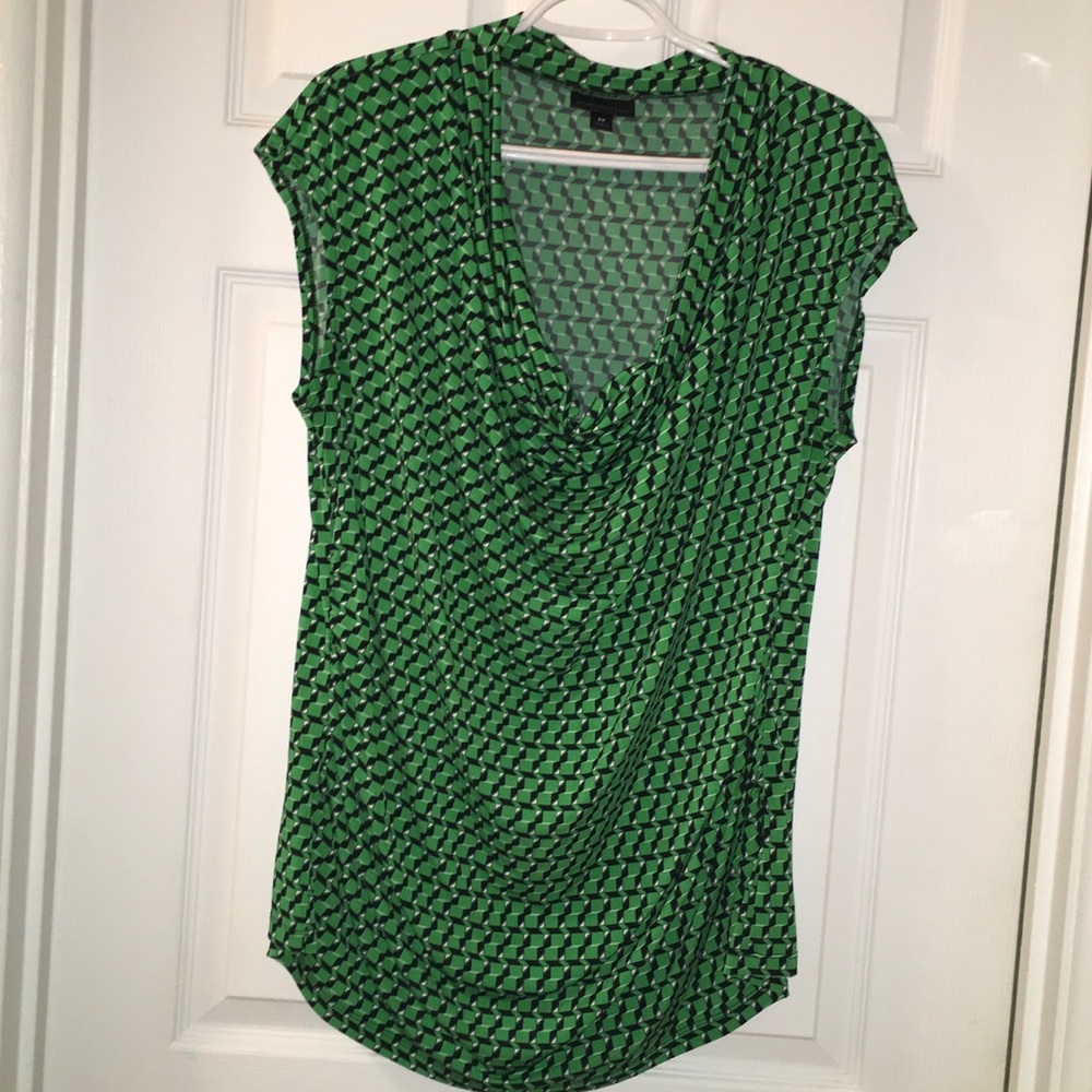Beautiful cowl neck blouse.