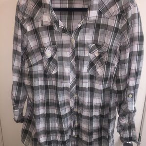Torrid plaid camp shirt