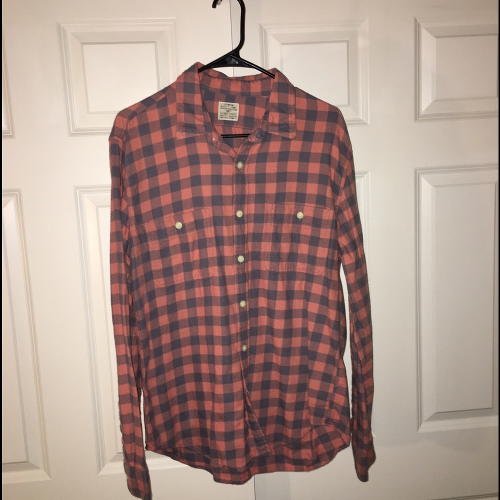 J. Crew Men's Gingham Flannel