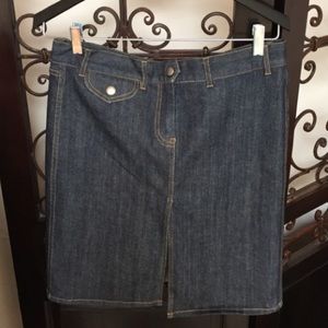 French connection denim pencil skirt