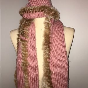 GREAT DEAL!Real Rabbit Fur and Wool Hat and Scarf!