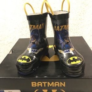 Batman Rain Boots, like new in excellent condition