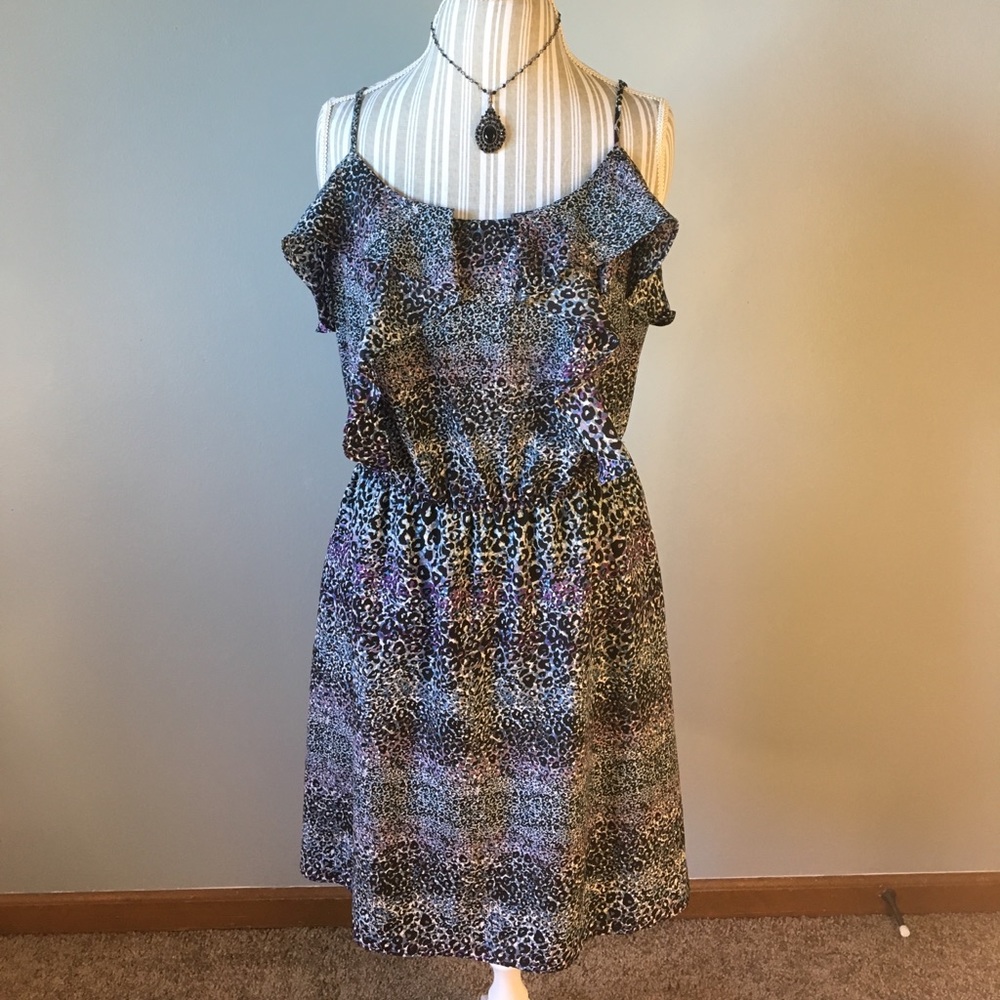 💜BCBG Generation animal print dress.