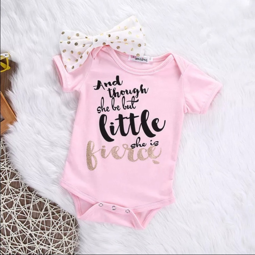 Infant baby girl onsie