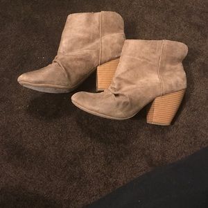 Suede booties