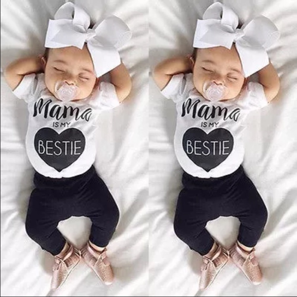 Mama is my bestie. Infant onsie