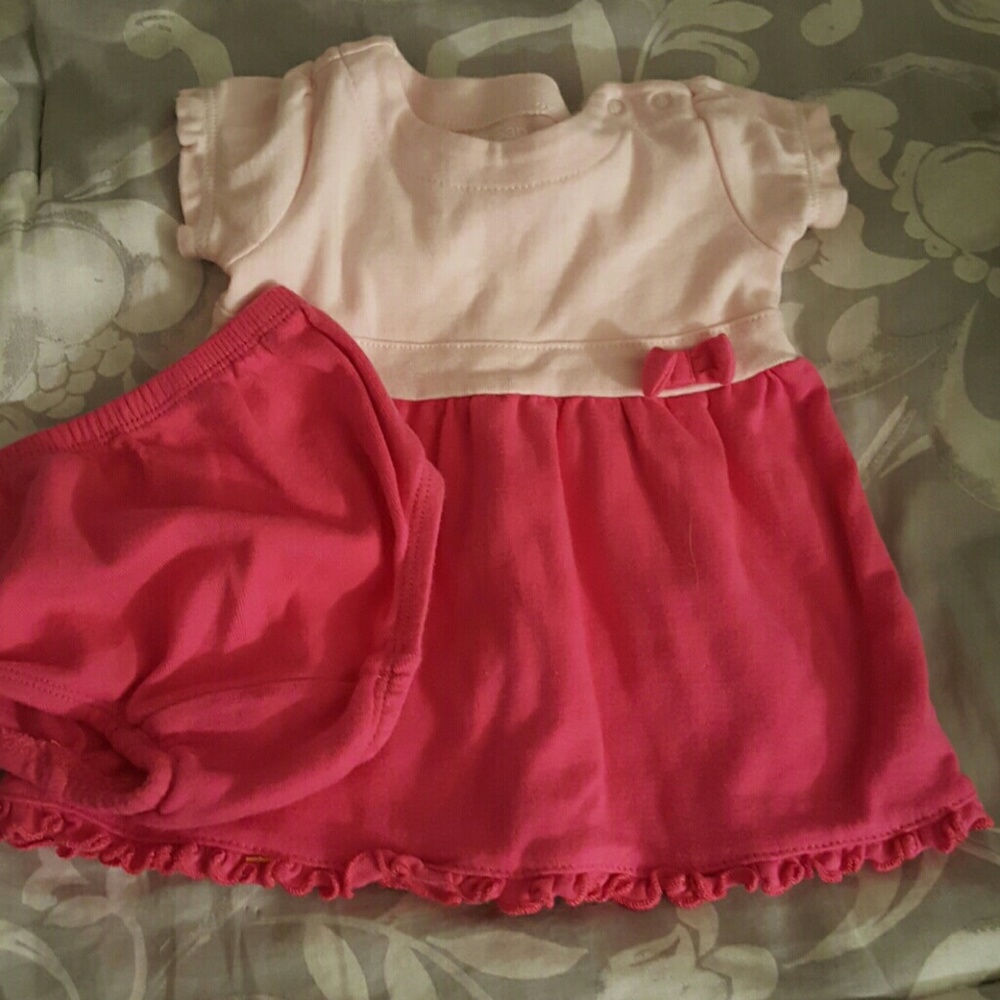 Adorable pink baby girl dress