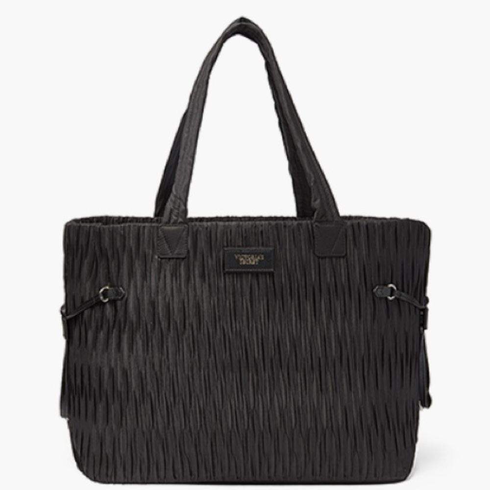Victoria's Secret Black Tote Handbag Carry on NWT