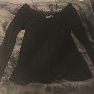 Black bow back sweater