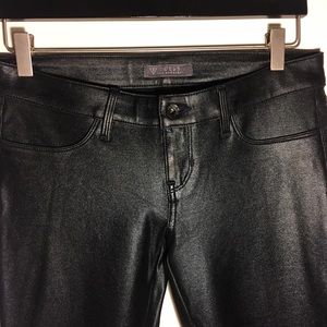 Guess Metallic Black Coated Stretch Jeans