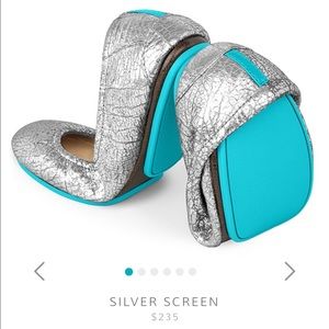 Tieks Silver Metallic ballet flats