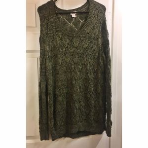 Mossimo green knit sweater