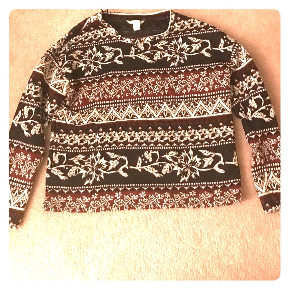 H&M Printed Long Sleeve Shirt