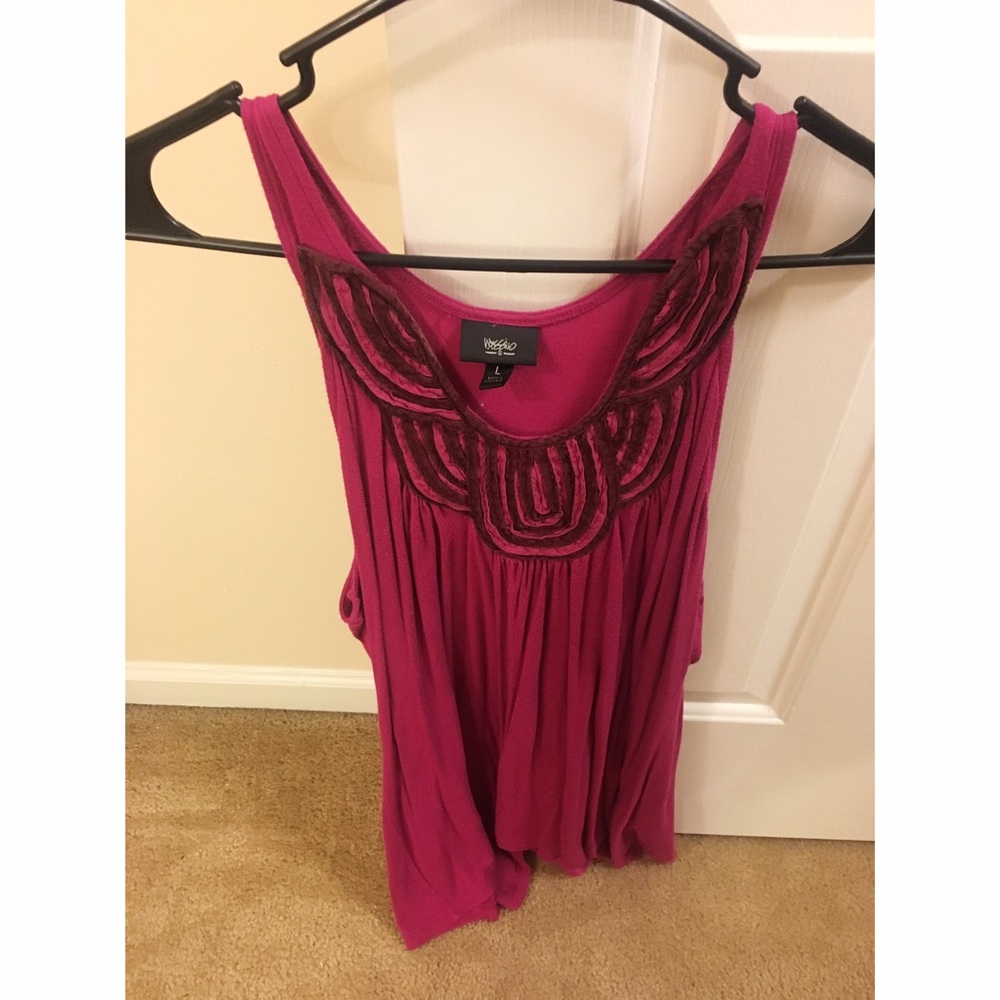 Mossimo pink cotton tank top