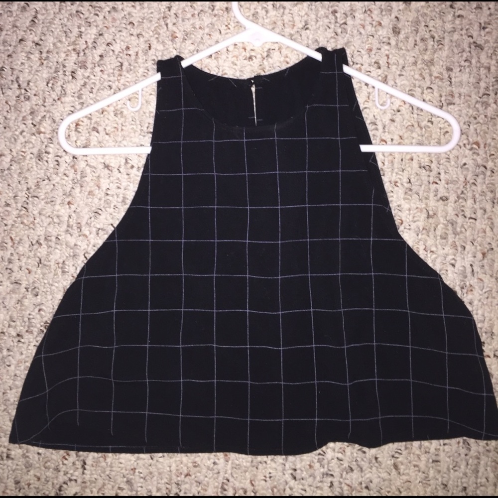 American apparel grid top