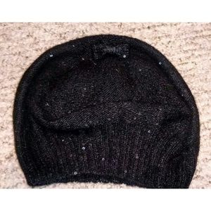 Black Sequin Kate Spade Hat