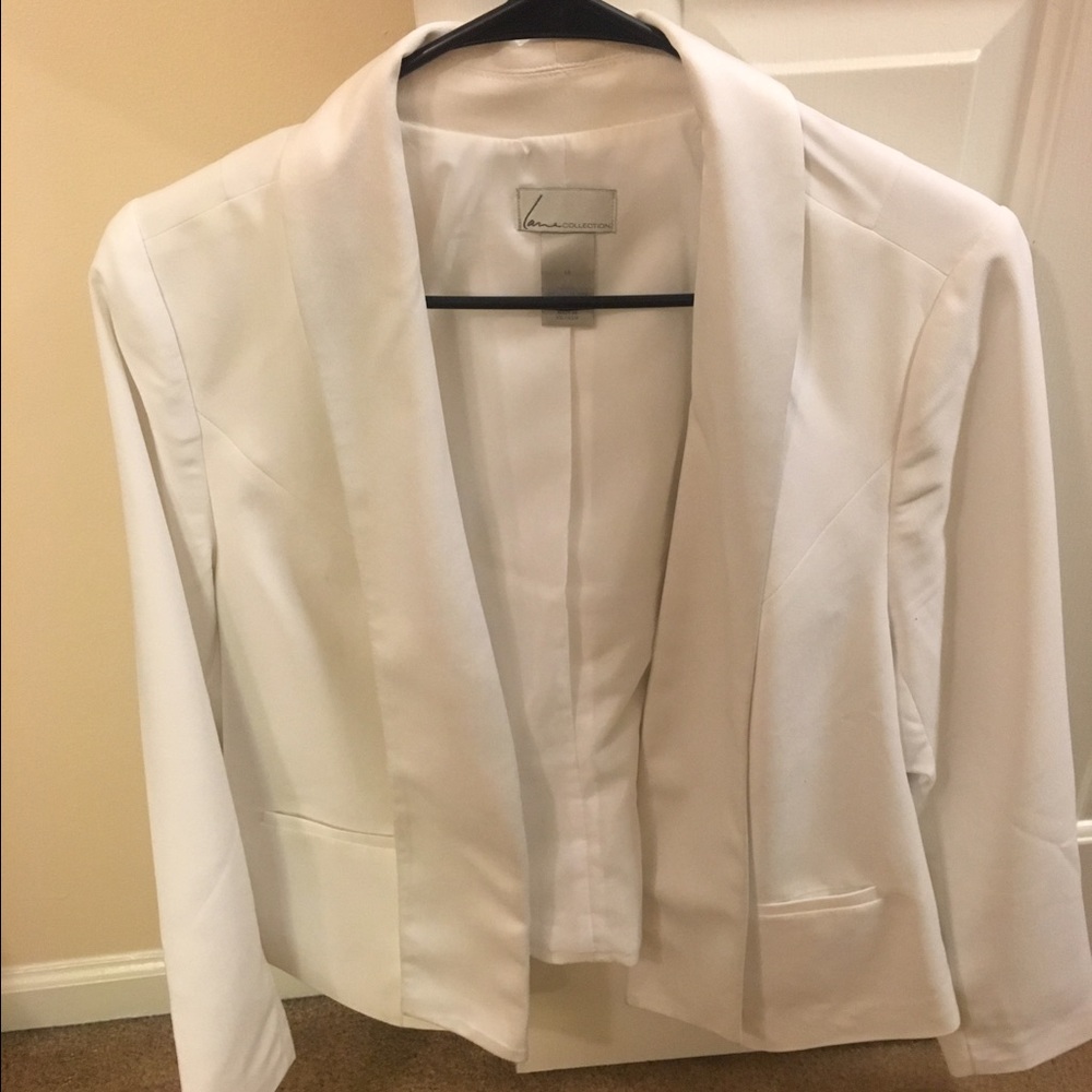 Lane Bryant white blazer