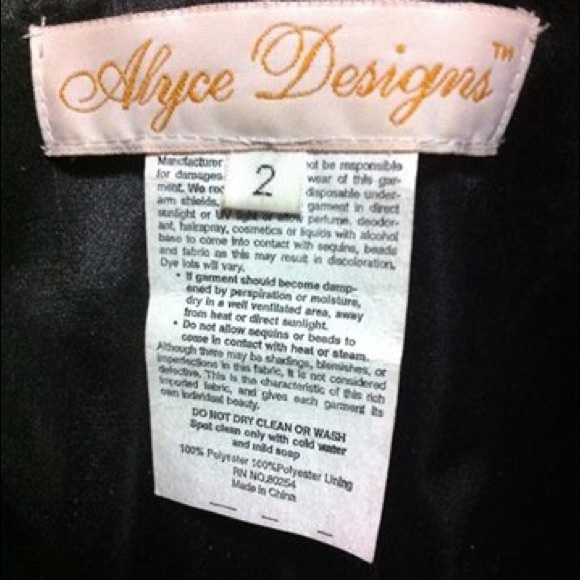 Alyce Designs formal wear mermaid dress, size 2 - Picture 4 of 4