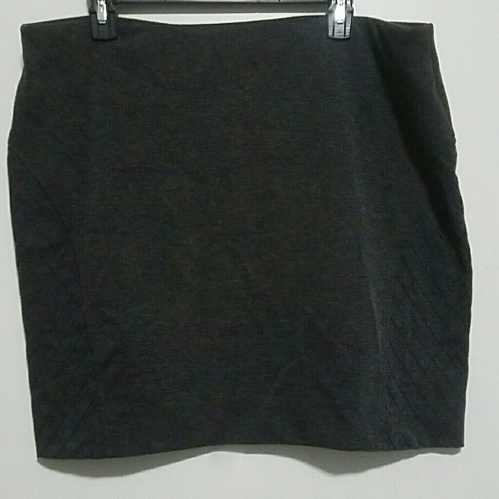 Gray Pencil Skirt