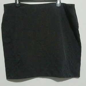 Gray Pencil Skirt
