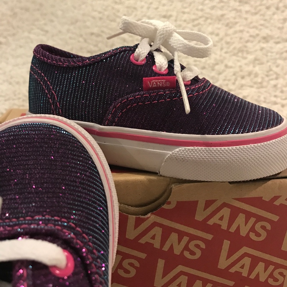 Never worn! Toddler girls Vans shoes, new in box!