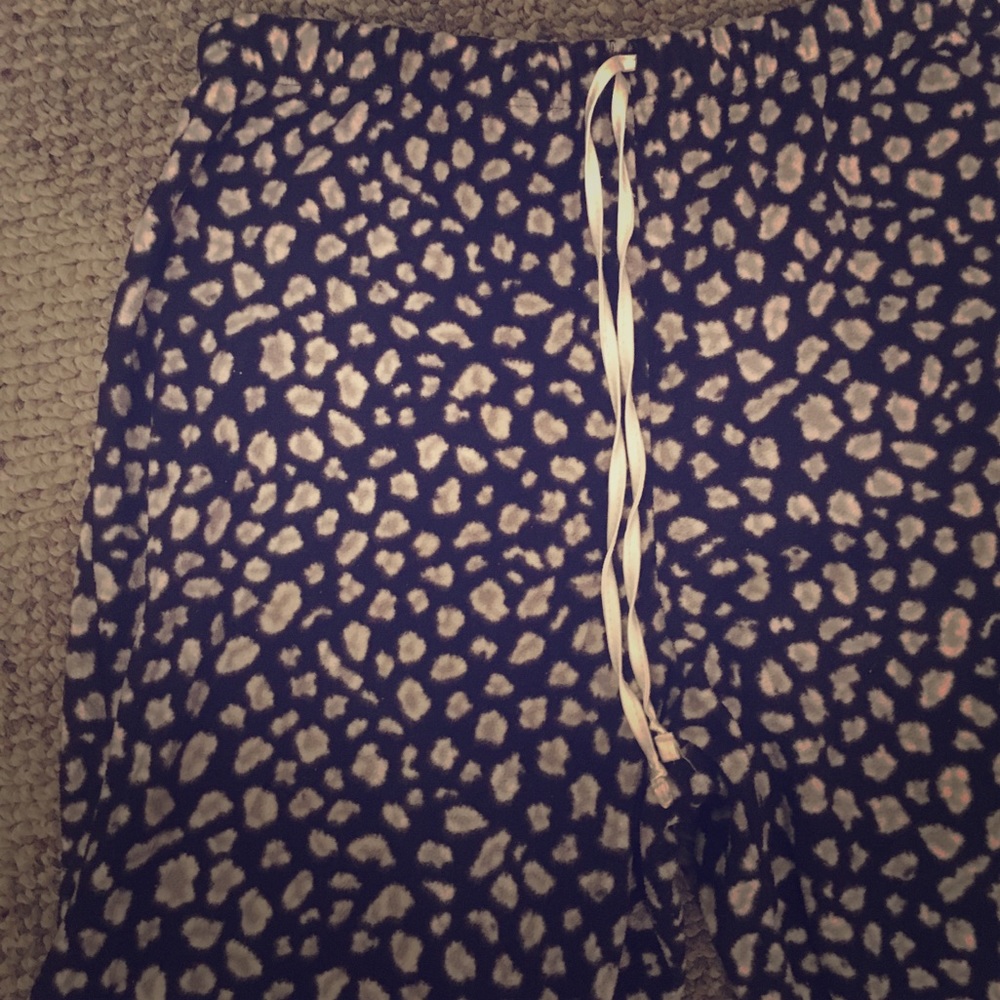 Black & Heather Gray Cheetah Print Pajama Bottoms